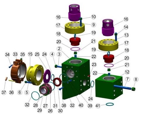 ЮГО-ЗАПАДНОЕ 8482-25A национальное 14-P-220 насос грязи 7500 PSI, насос грязи EMSCO FB1600, национальный вкладыш насоса грязи EMSCO поставщик